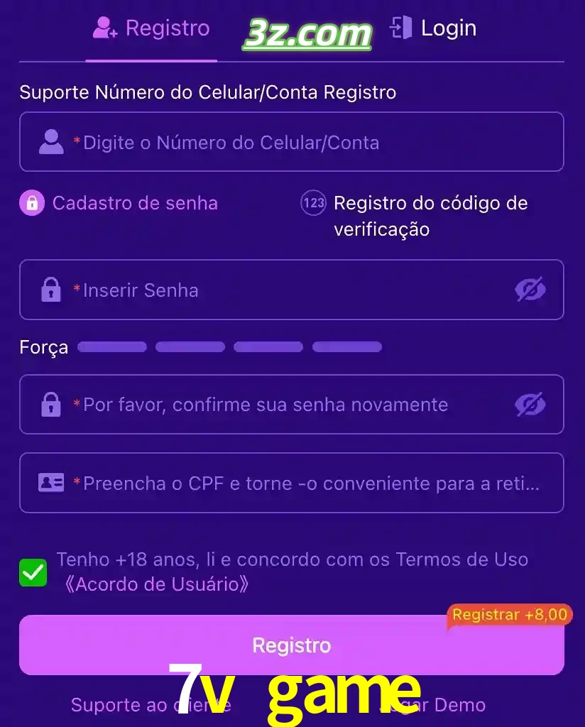 bonus de cadastro imediato